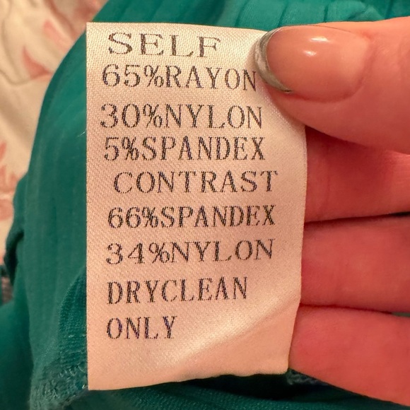 Tadashi Shoji Carlyn Green Dress | Small - Picture 9 of 10